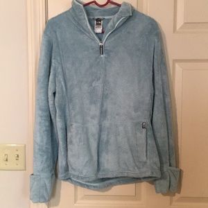 Northface quarter zip with cuffed sleeves